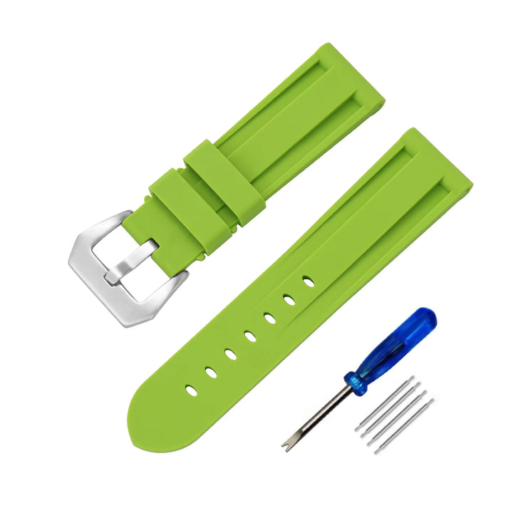 Soft Silicone Rubber Watch Band 20–26mm for Panerai