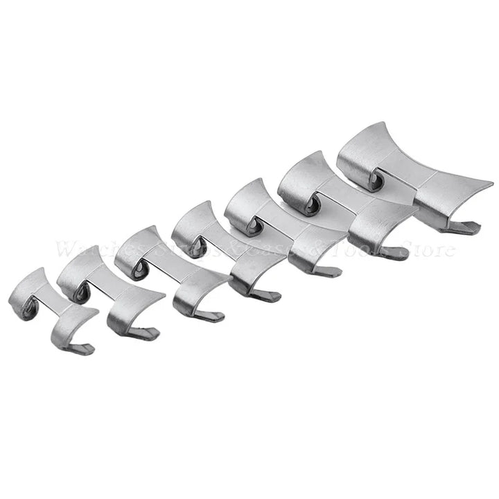 2PCS Stainless Steel Band Connectors for Seiko – Oyster Curved End Adapter (12-24mm)