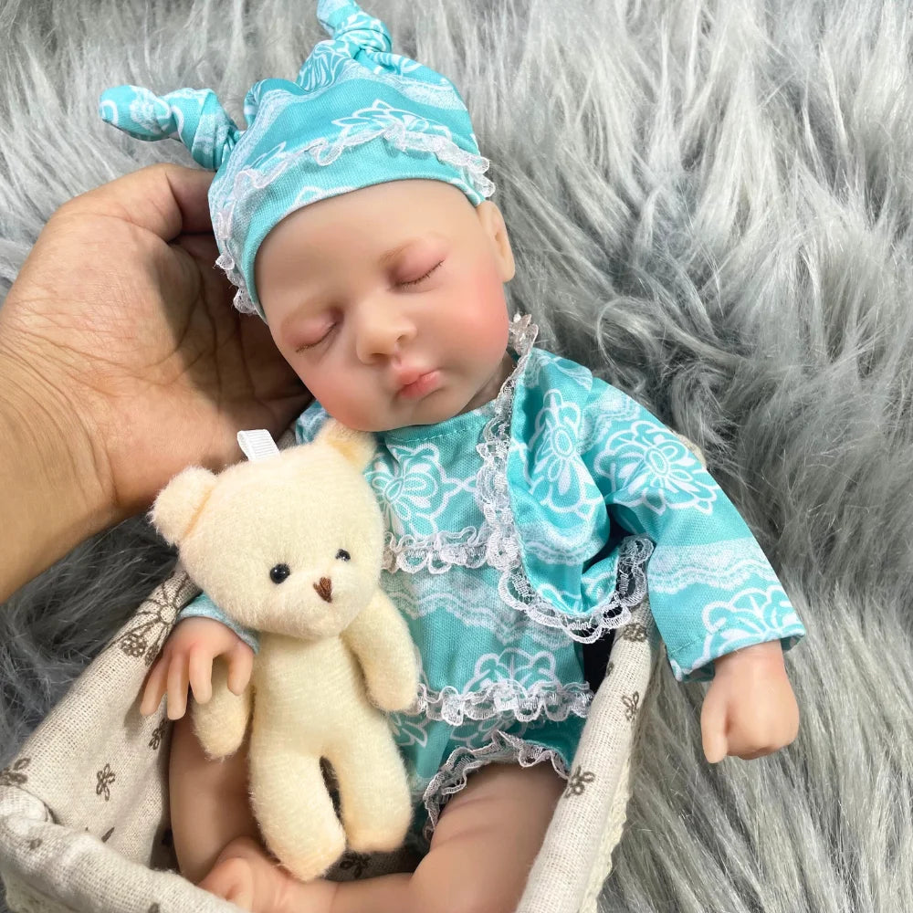 12″ Luna Full Silicone Reborn Baby Doll – Lifelike, Flexible & Washable Soft Body