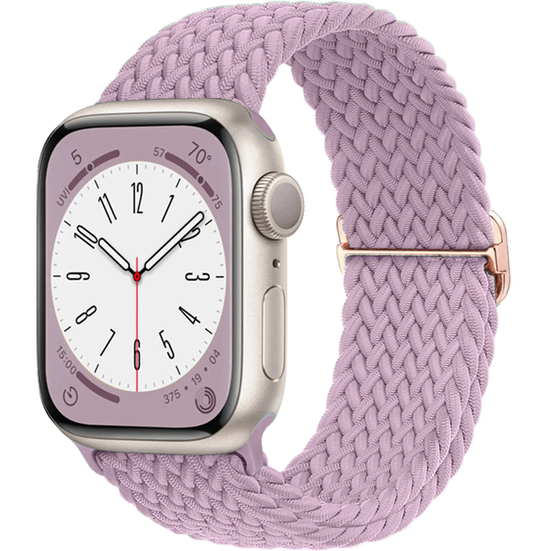 Strap for Apple Watch band 44mm 45mm 49mm 42mm 40 41 46mm Elastic Braided Solo bracelet correa Series 9 10 11 8 7 6 5 SE Ultra 3