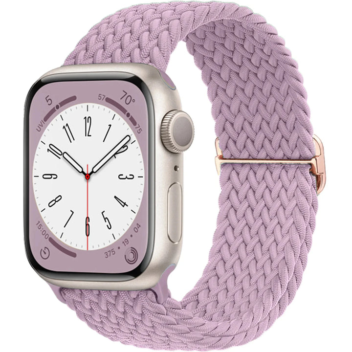 Strap for Apple Watch band 44mm 45mm 49mm 42mm 40 41 46mm Elastic Braided Solo bracelet correa Series 9 10 11 8 7 6 5 SE Ultra 3