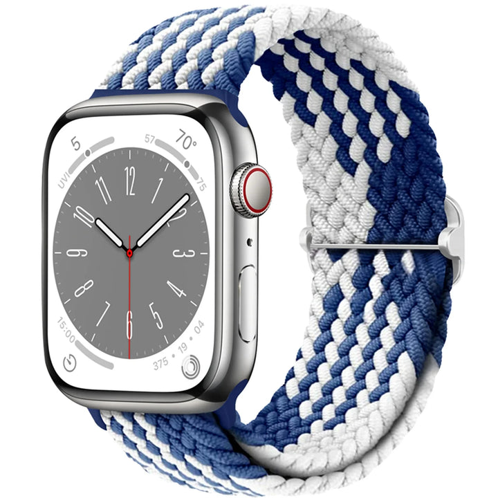 Strap for Apple Watch band 44mm 45mm 49mm 42mm 40 41 46mm Elastic Braided Solo bracelet correa Series 9 10 11 8 7 6 5 SE Ultra 3