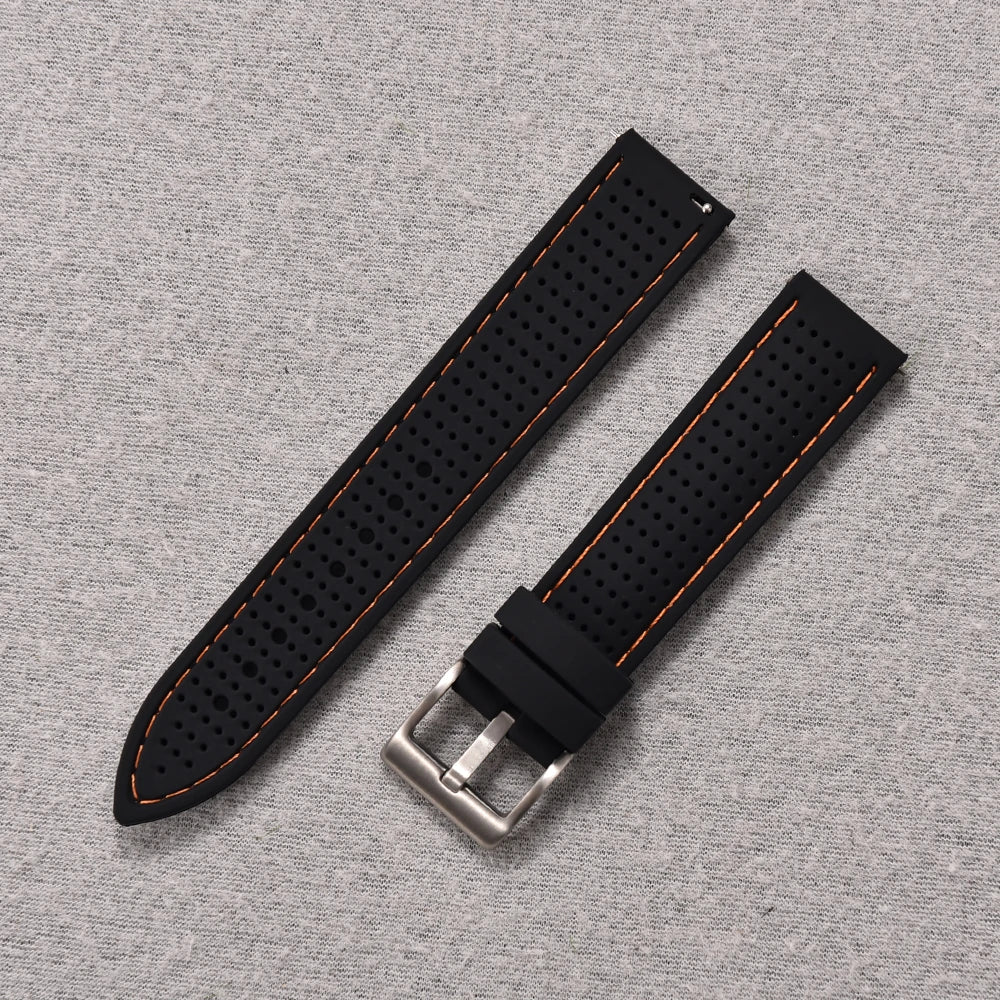 NATOBELT Soft Porous Rubber Watch Strap – Quick Release (18-22mm)