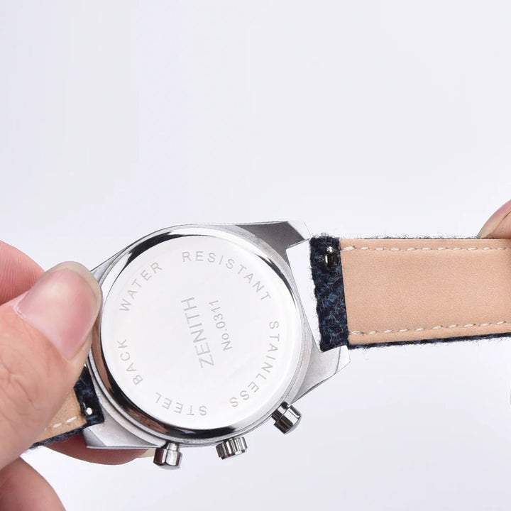 Wool Weave Vintage Leather Quick Release Watch Strap – 18/20/22mm