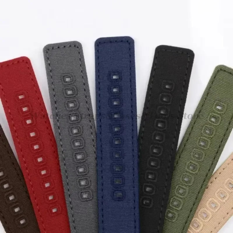 Braided Canvas Watch Strap 18–22mm