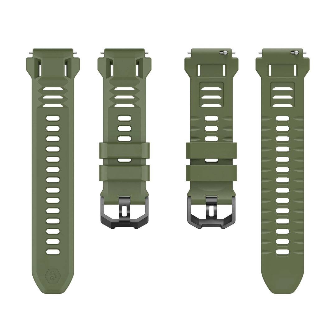 Silicone Strap with Protective Case for Amazfit T-Rex 3 Pro (44mm)