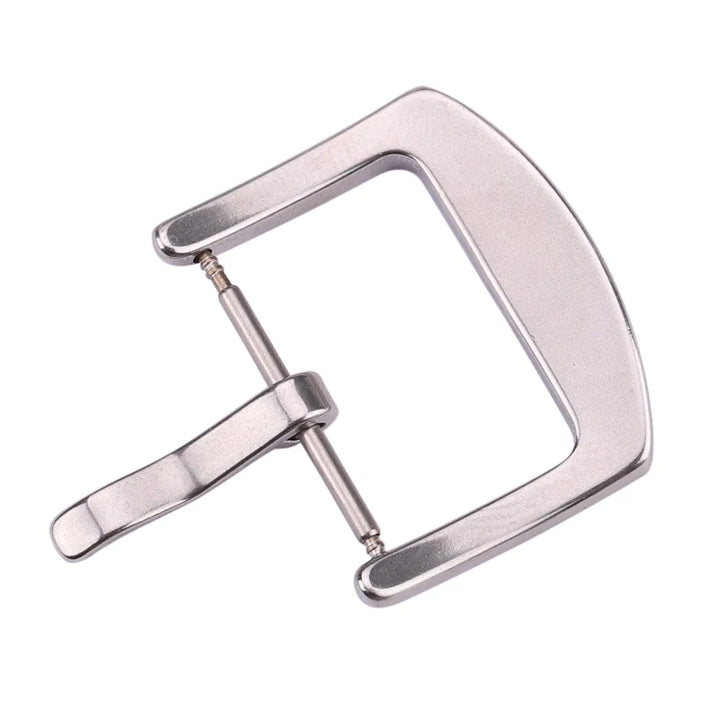 20pcs Metal Watch Buckles – Stainless Steel (18–24mm) Silver/Black/Gold