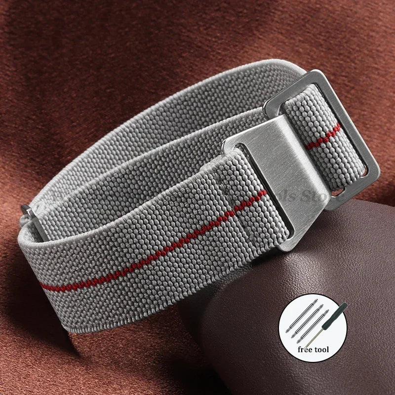 Elastic Nylon Watch Strap 18/20/22mm (Sport Band)