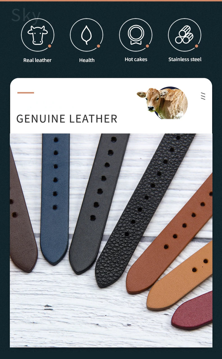 Genuine Leather 18mm Watch Strap for Fossil Women – ES4114/ES4113/ES3625/ES3616