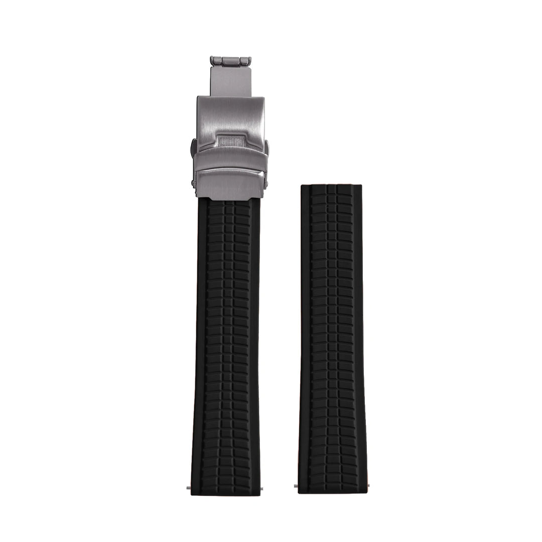 NATOBELT CTS FKM Rubber Watch Strap – 20–24mm Quick Release Butterfly Buckle for Patek Philippe