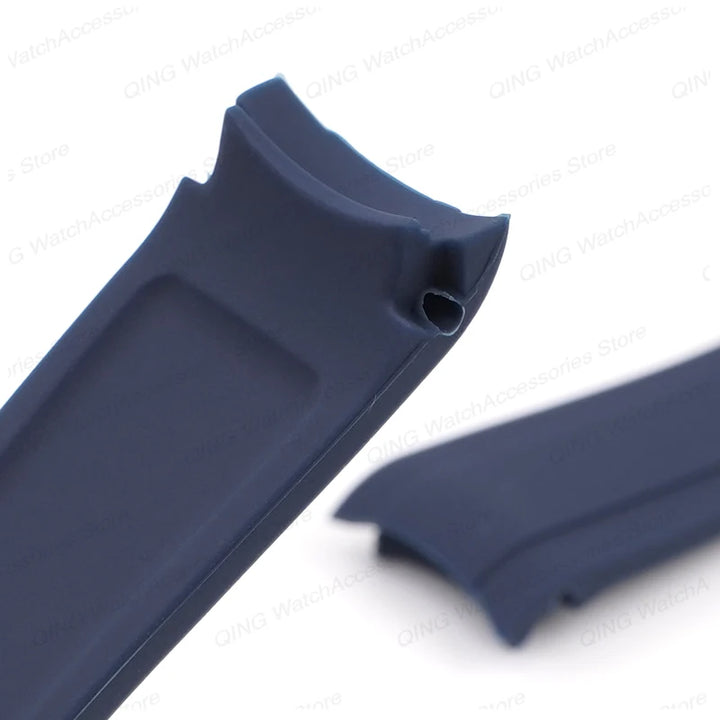 20mm 22mm Silicone Strap for Swatch Universal Curved End Arc Rubber Watch Band for Rolex Sport Waterproof Bracelet for Citizen