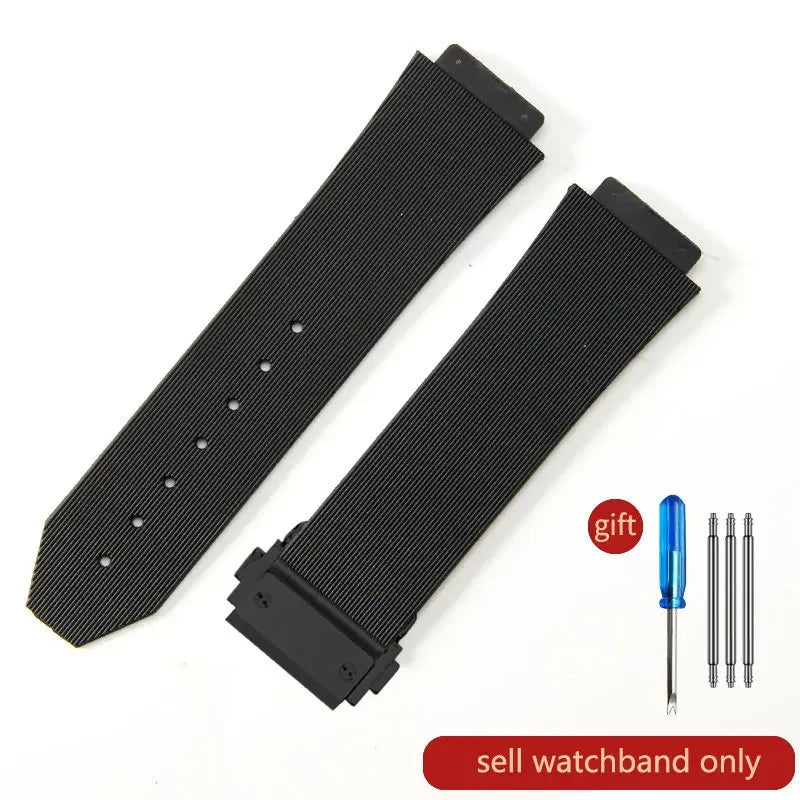 Silicone Rubber Watch Strap for Hublot (26×19mm, 24×17mm)