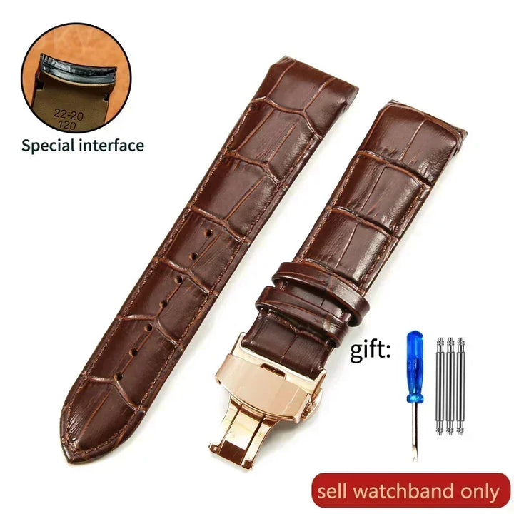 Genuine Calfskin Leather Watch Strap for Tissot (22–24mm)