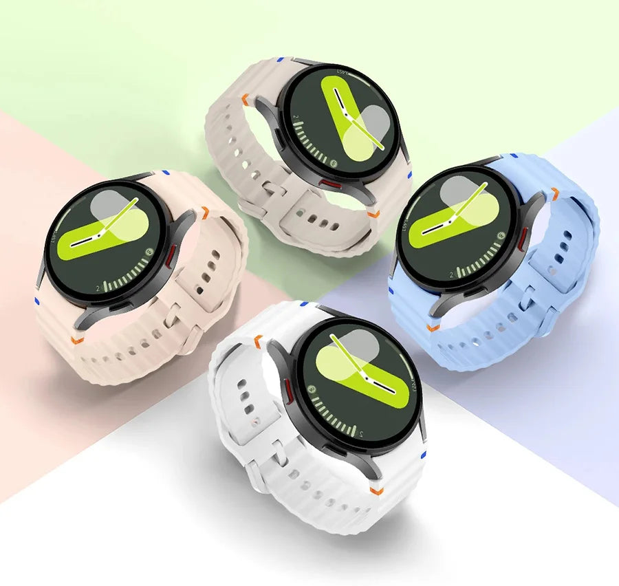 Silicone Samsung Galaxy Watch Band 40–47mm for Series 4–7 & Classic/Pro