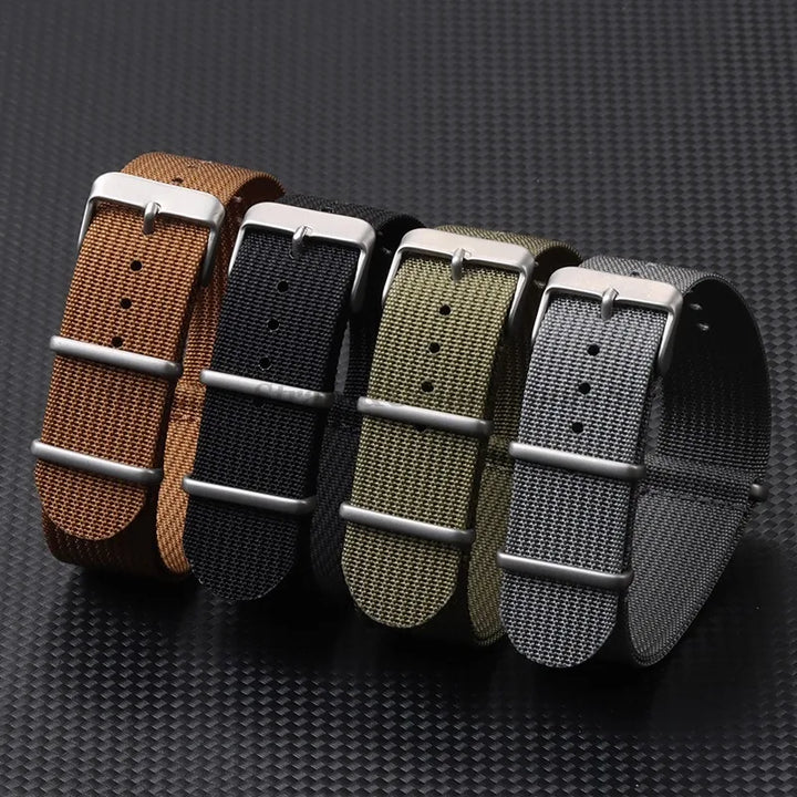 High-Quality Nylon Watch Strap 18/20/22mm (Military Style)