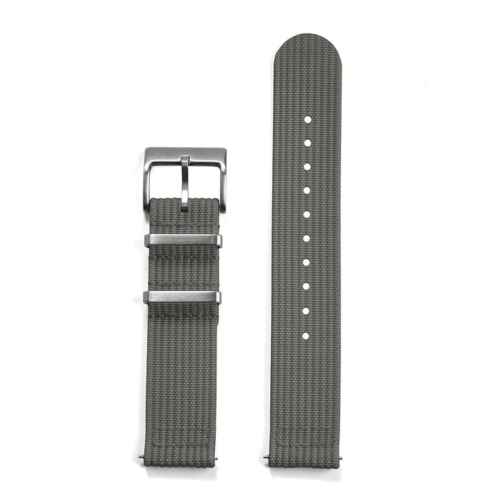 NATOBELT Nylon Sailcloth Ribbed Strap 18mm 20mm 22mm Premium Grade Quick Release Military Ribbed Nylon Watch Bands