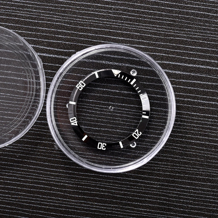 NATOBELT 38mm Ceramic For 40mm SUB Watch Case Alloy Watch Bezel Insert Ring Slope NH35 NH34 GMT Diving Watch Part Accessories