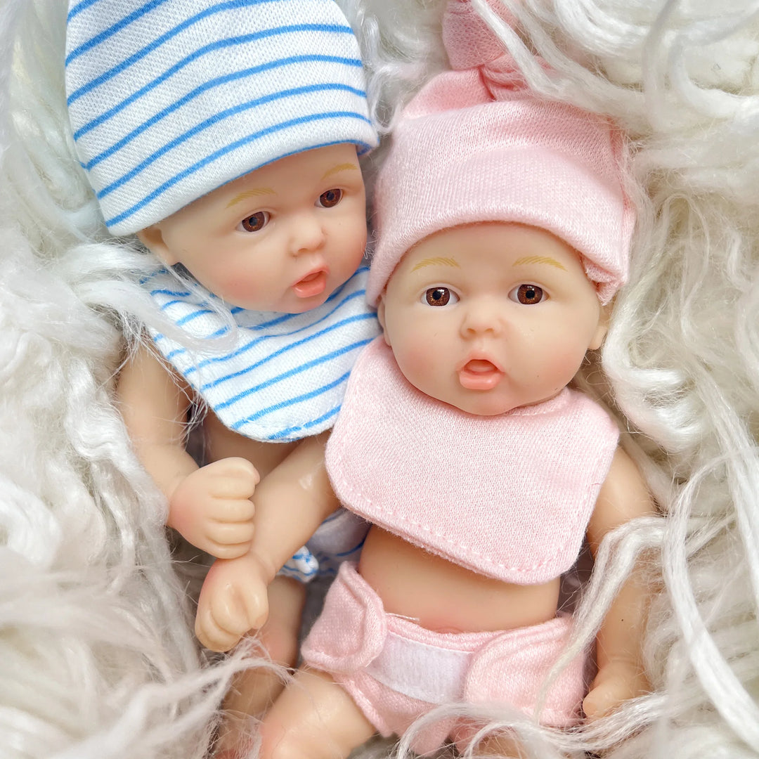 6″ Mini Silicone Reborn Baby Girl – Lifelike Palm Doll