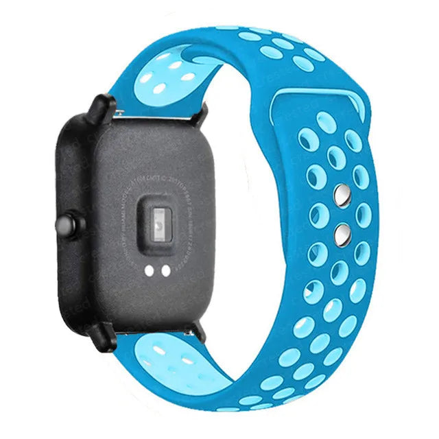 20mm/22mm Silicone band For Amazfit GTS 4/3/2/2e/2 4 Mini GTR 4/2/3 Pro/47mm/stratos 3 Watch Bracelet correa Amazfit bip 6 strap