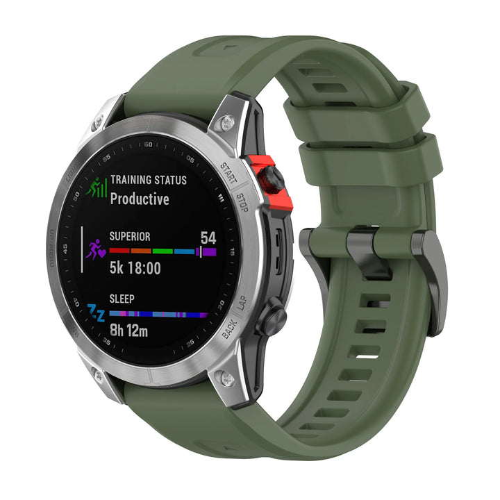 EasyFit Silicone Watch Strap for Garmin Fenix Series (20-26mm)
