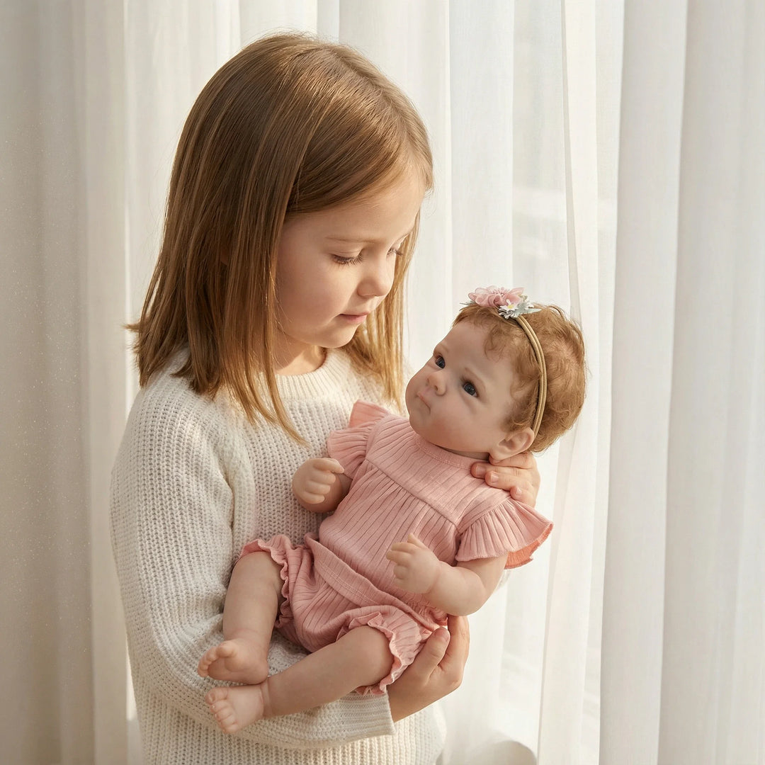 NPK Sofr 18-inch Bettie Reborn Baby Doll Vinyl Girl Handmade 3D Skin Visible Veins Collectible Art Doll for Christmas Gift