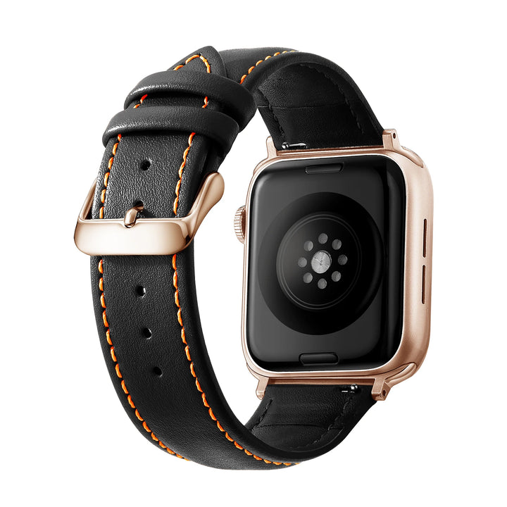 Genuine Leather Apple Watch Band 40–49mm for iWatch Series 3–8 & Ultra