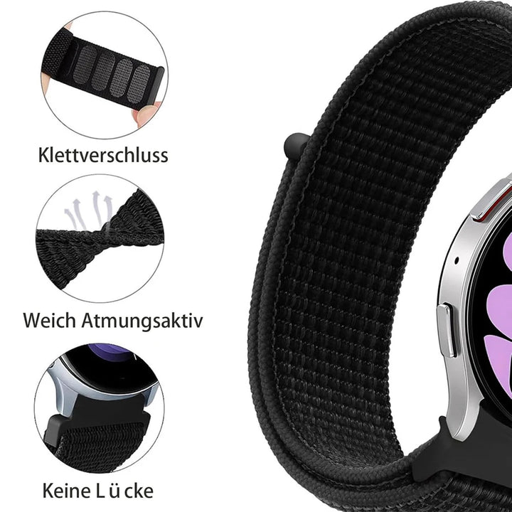 Nylon Sport Loop Watch Strap – 40-44mm for Samsung Galaxy Watch 4-7 & 5 Pro
