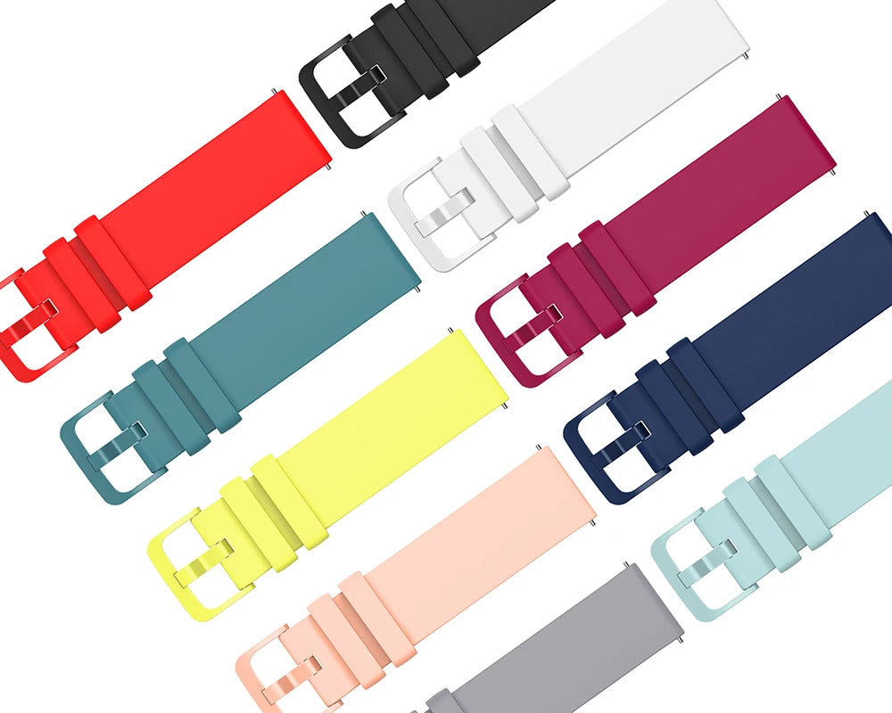 Silicone Watch Strap – 18/20/22mm for Garmin Vivoactive & Huawei GT Series