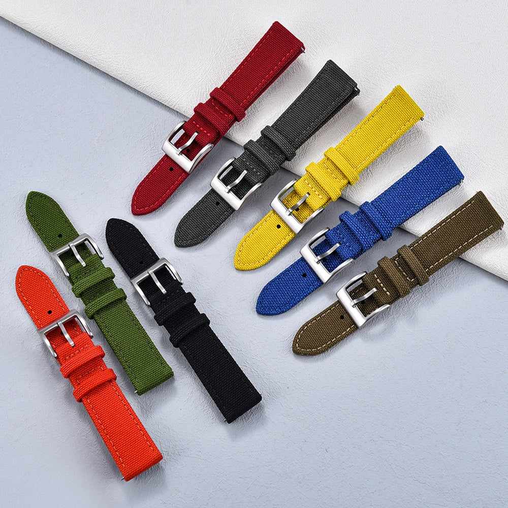 Sailcloth Nylon Watch Strap – 18-22mm Quick Release