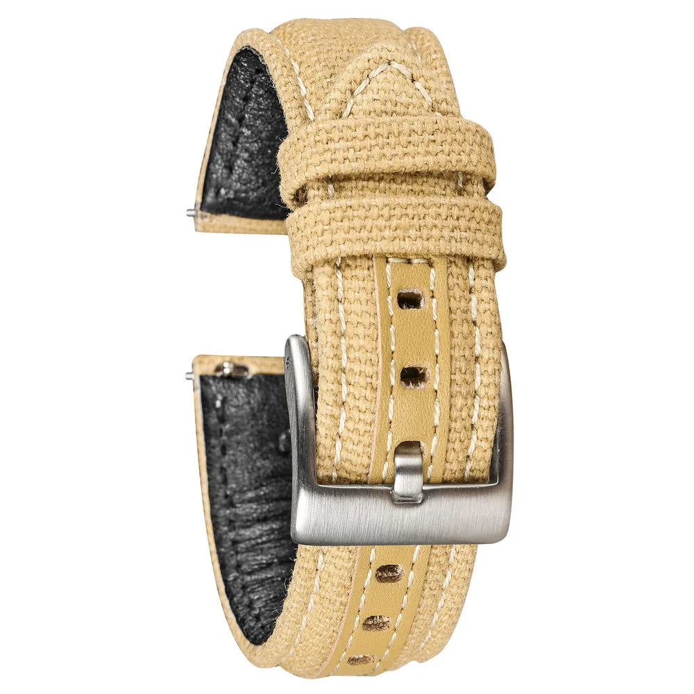 Hemsut Canvas Quick-Release Nylon Watch Strap (18-24mm)