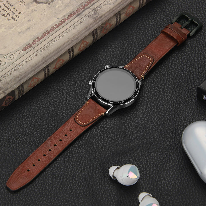 Retro Genuine Leather Watch Strap – 18-22mm for Seiko SNXS79 & Rolex Oyster
