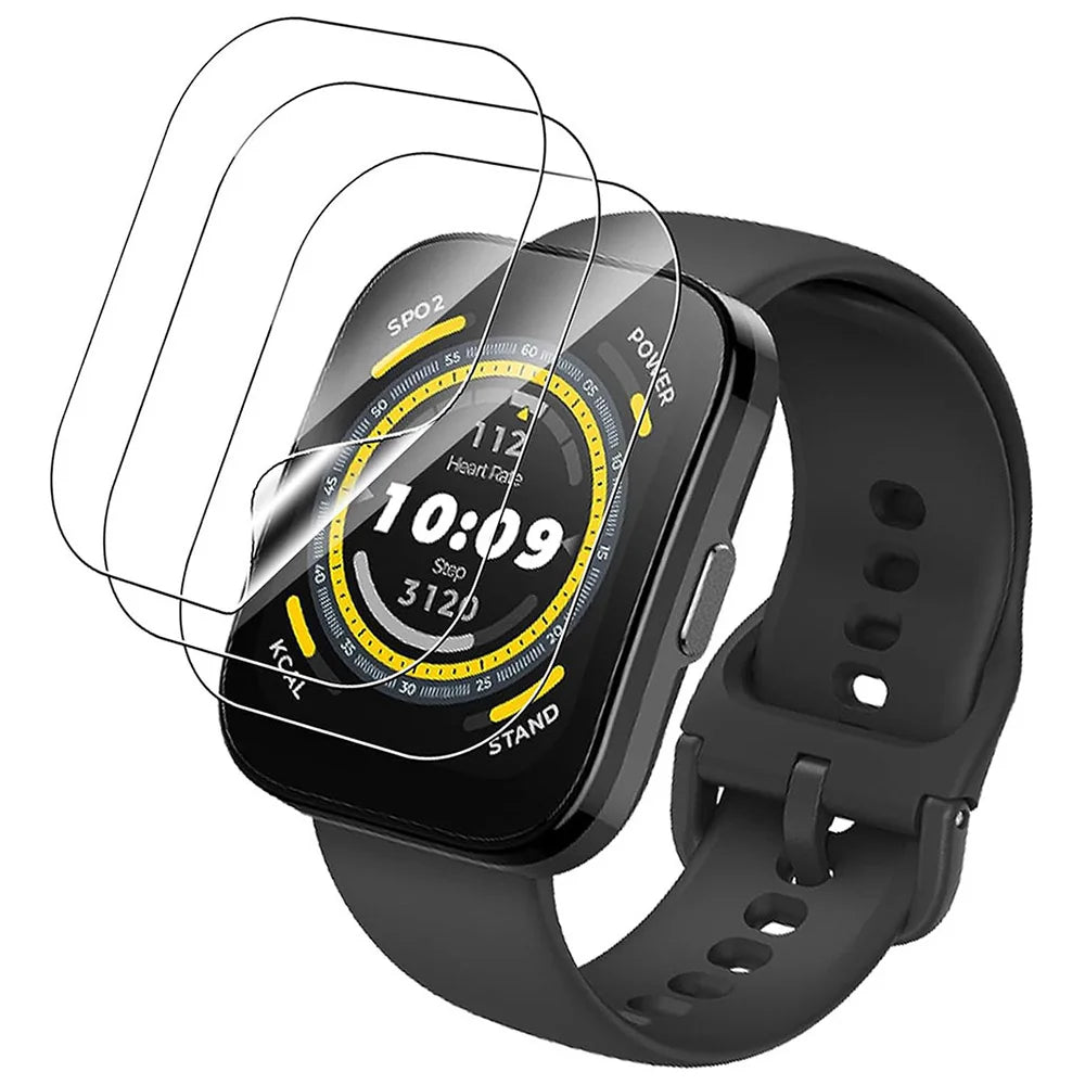 3-Pack Hydrogel Screen Protector for Amazfit Bip 5/6