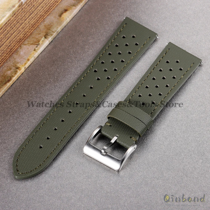 Nylon Sailcloth Watch Strap 18 20mm 22mm Band Waterproof Fabric Premium Watchband Quick Release Wristband Belt Watch Accessories