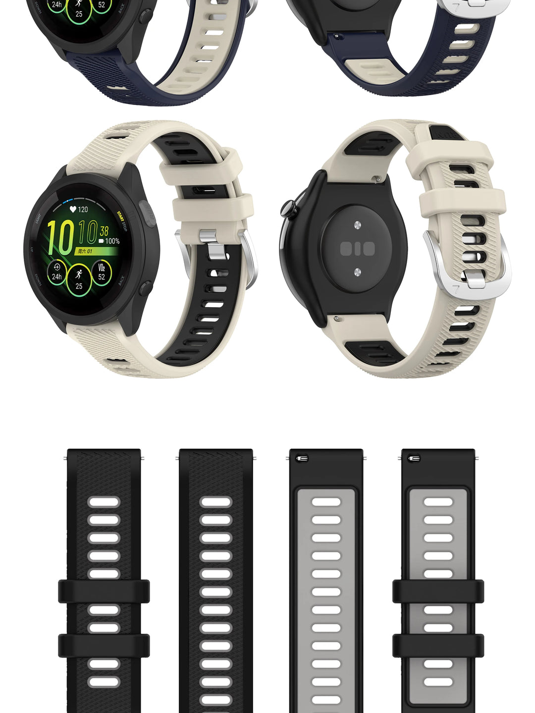 Replacement Watch Band for Garmin Forerunner 255/265 Series – 18/20/22mm