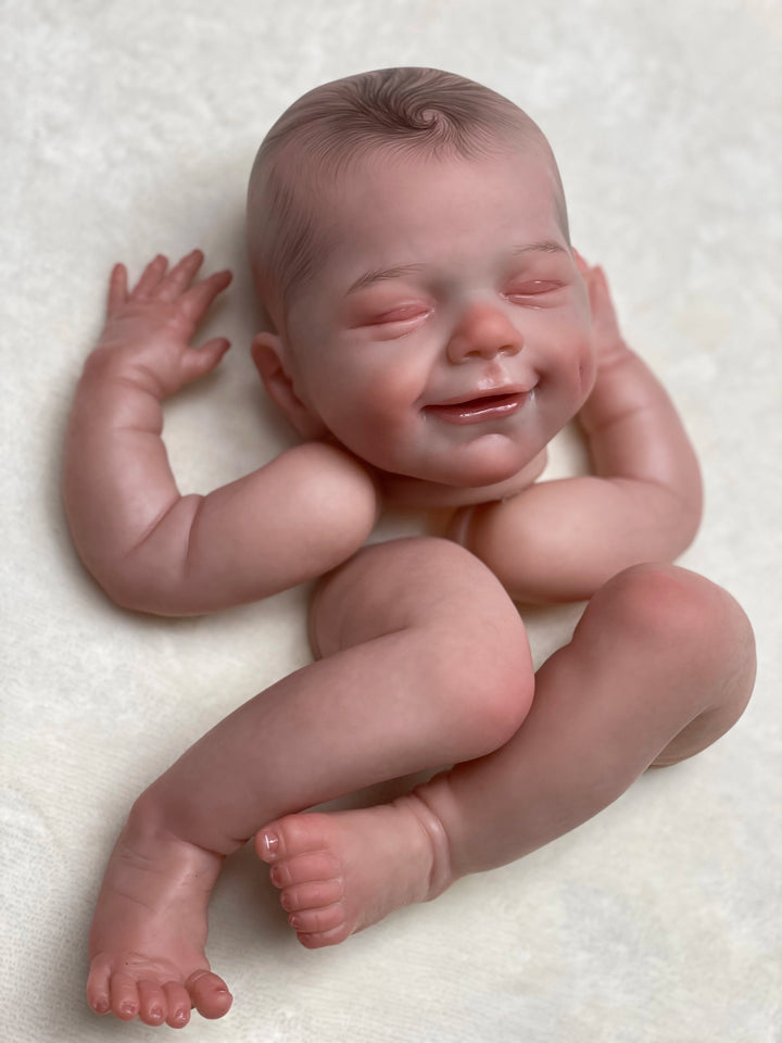 18″ April Smile Customizable Reborn Doll Kit – Semi‑Finished Painted Parts