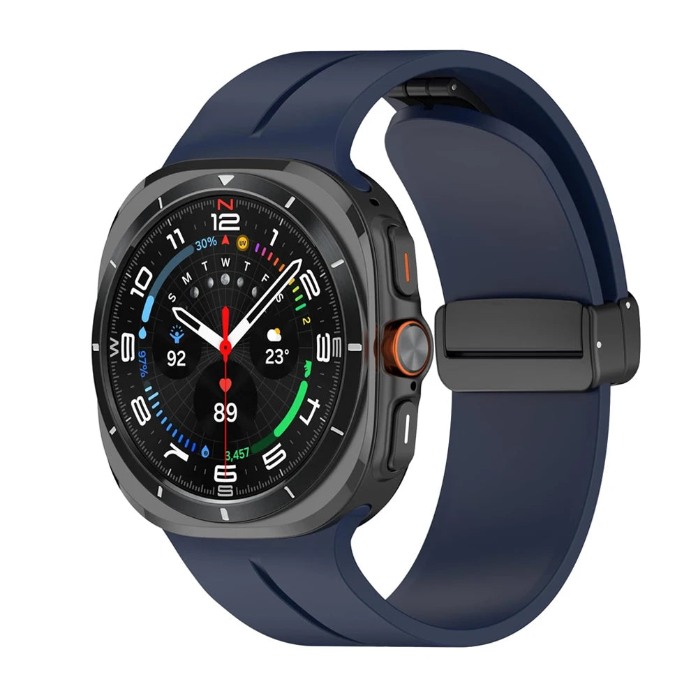 Straps For Samsung Galaxy watch Ultra 47mm smartwatch Accessories Silicone Magnetic Bracelet correa galaxy watch 7 ultra Band