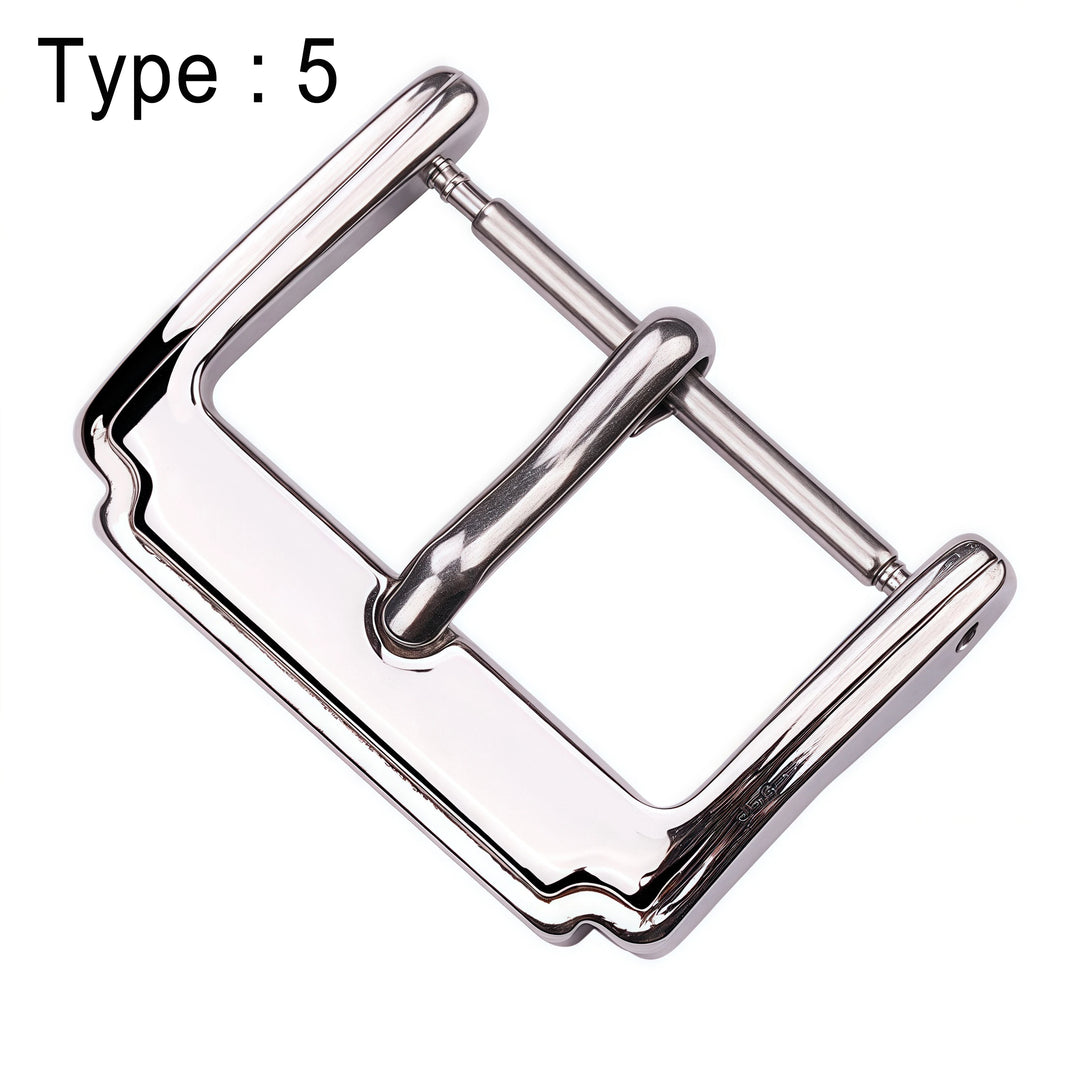 Stainless Steel Watch Buckle 16-24mm Silver Replacement Clasp