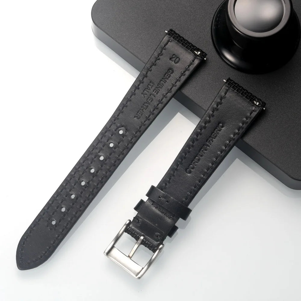 HEMSUT Ballistic Nylon Quick-Release Watch Strap (18-22mm)