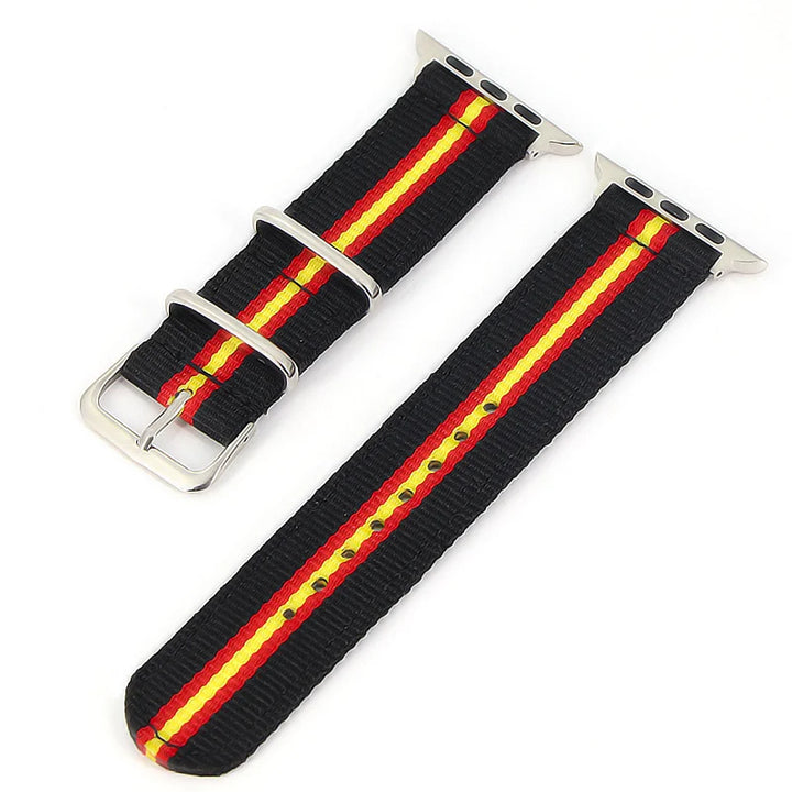Nylon Watchband for iWatch 4 3 2 1 for Apple Watch Band 38mm 40mm Watch Strap 42mm 44mm Rainbow Wrist Bracelet