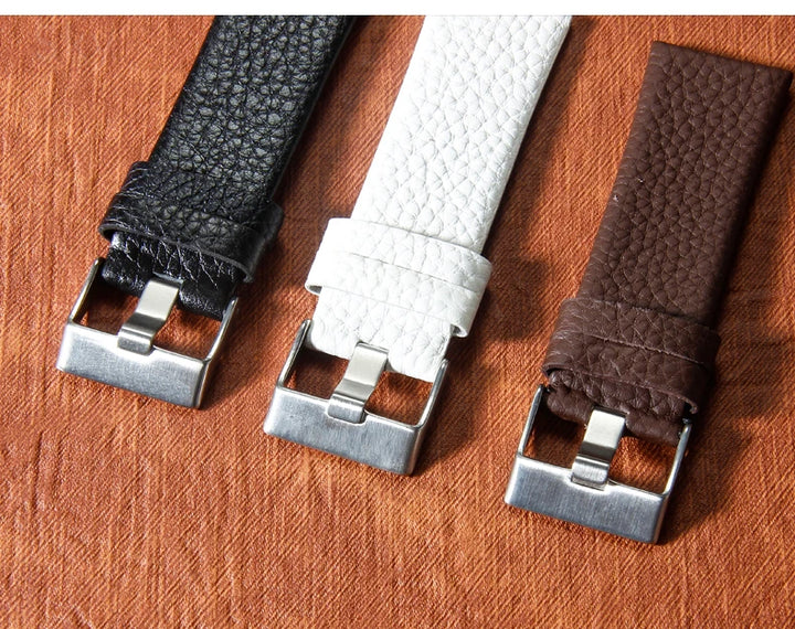 Genuine Leather Watch Strap for Diesel (22–30mm, Black)