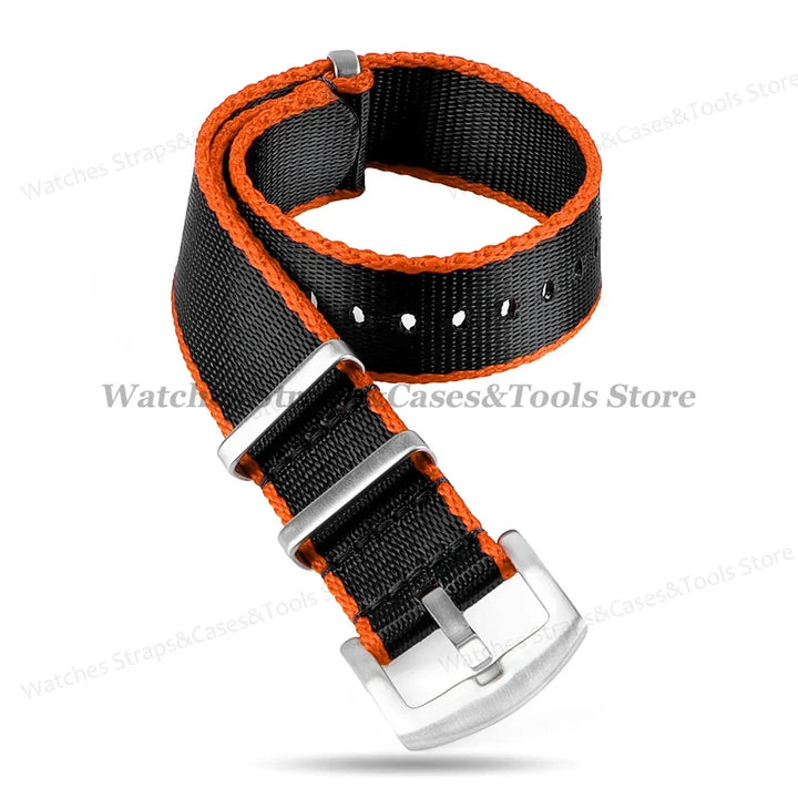 18mm 20mm 22mm Soft Nylon Watchband Bracelet Army Military Men Sport Strap for Omega 007 for Seamaster 300 Replacement Wristband