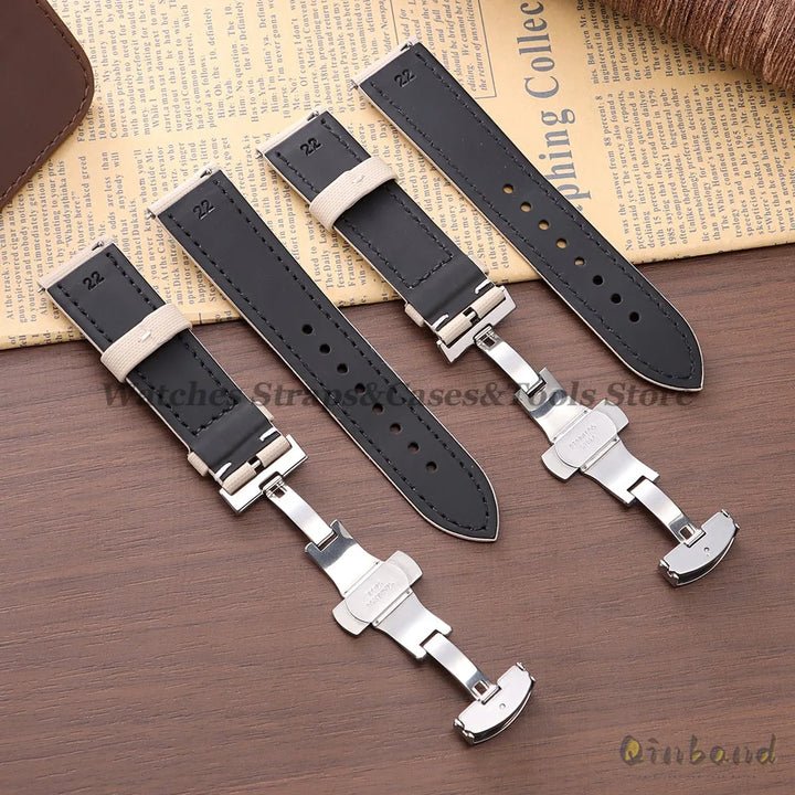 Sailcloth Nylon Watch Strap 18–22mm (Butterfly Buckle)