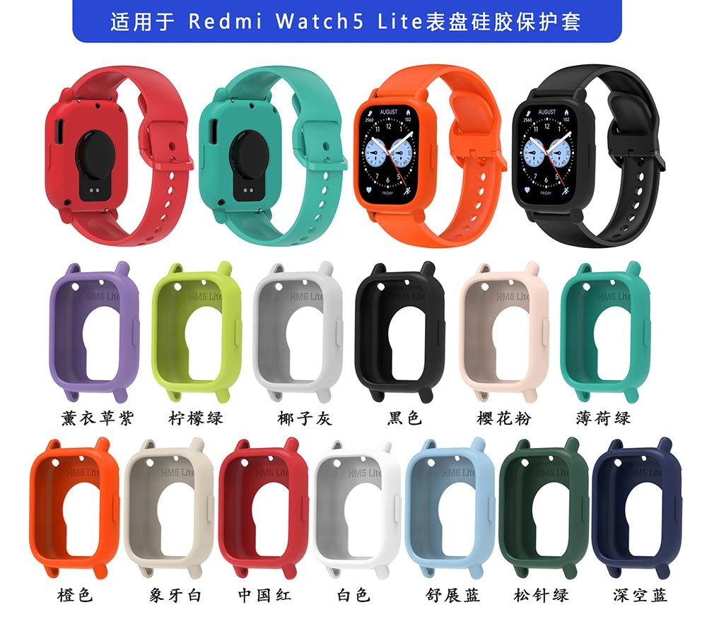 Silicone Protective Case for Redmi Watch 5 Active/Lite