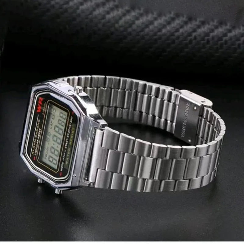 Stainless Steel Metal Watch Band 18mm for Casio F-91W, F105, A158W & More