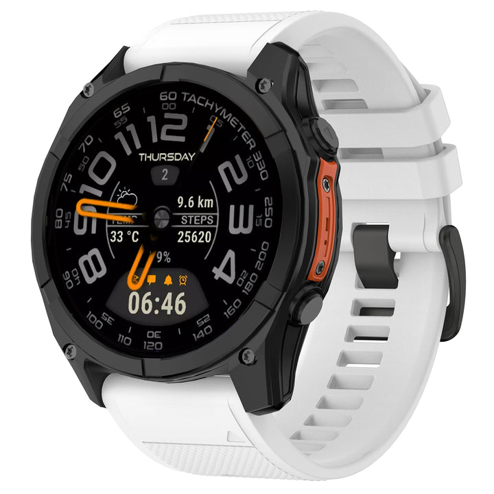 QuickFit Silicone Watch Strap 22/26mm for Garmin Fenix 5–8 & Epix Pro