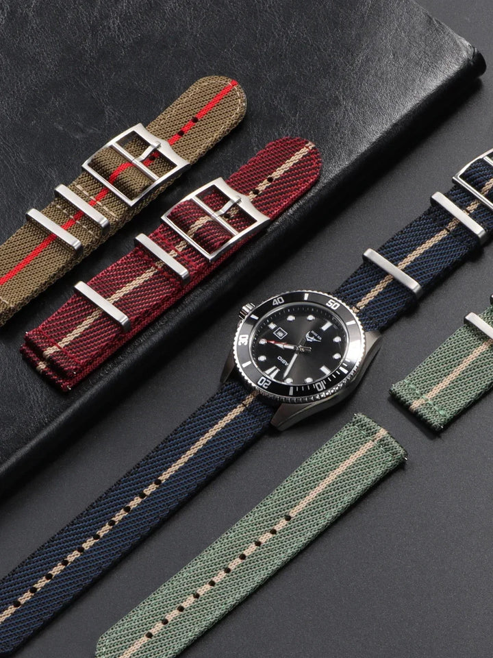 20/22mm Nylon NATO Watch Strap for Tudor, Omega, Seiko