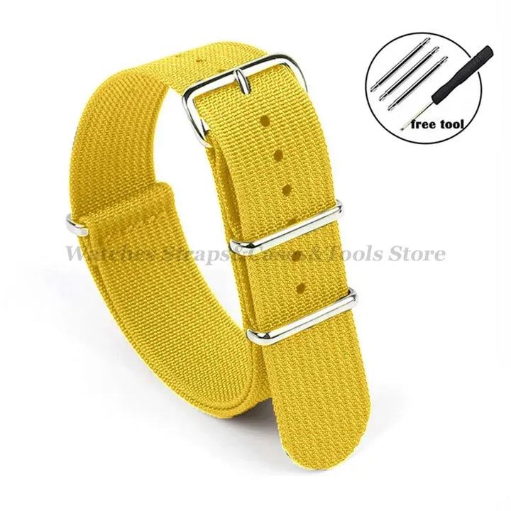 Premium Braid Nylon Watch Strap 18mm 20mm 22mm for Seiko for Huawei Watch Gt2/Gt3 Belt for Military Sport Universal Wristband