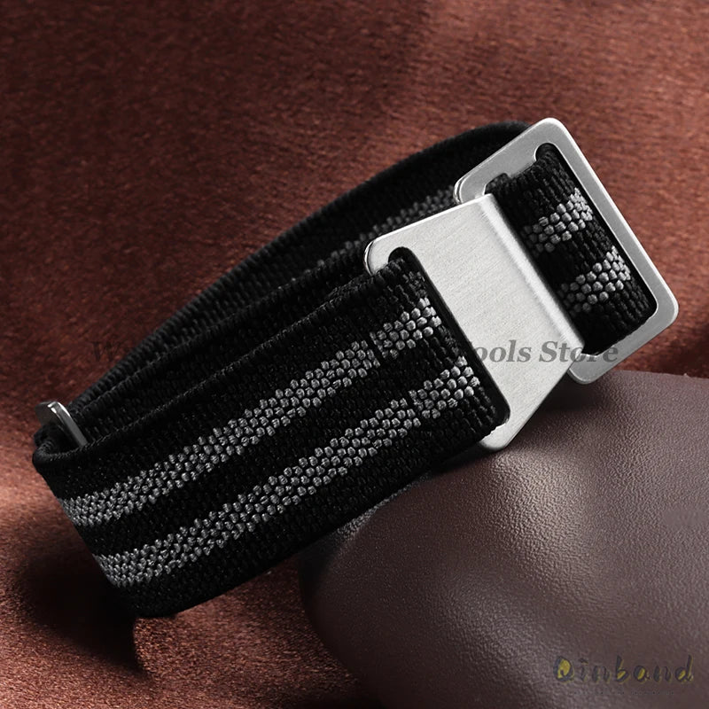 Elastic Nylon Watch Band for Seiko for Omega Sports Bracelets 18mm 20mm 22mm for Huawei Watch GT5/GT4/GT3 Parachute Watch Straps