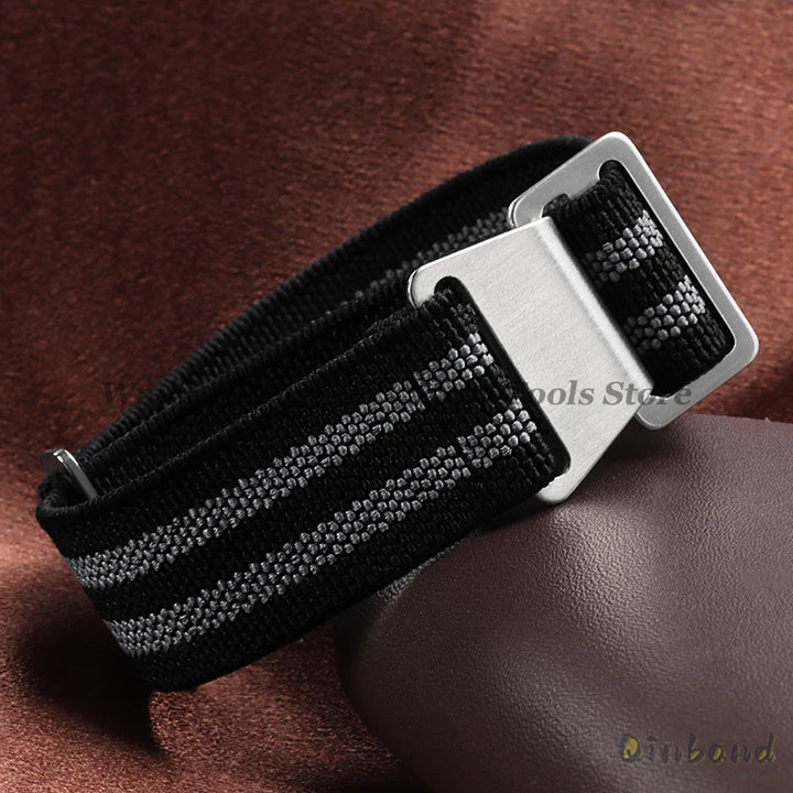 Elastic Nylon Watch Band for Seiko for Omega Sports Bracelets 18mm 20mm 22mm for Huawei Watch GT5/GT4/GT3 Parachute Watch Straps