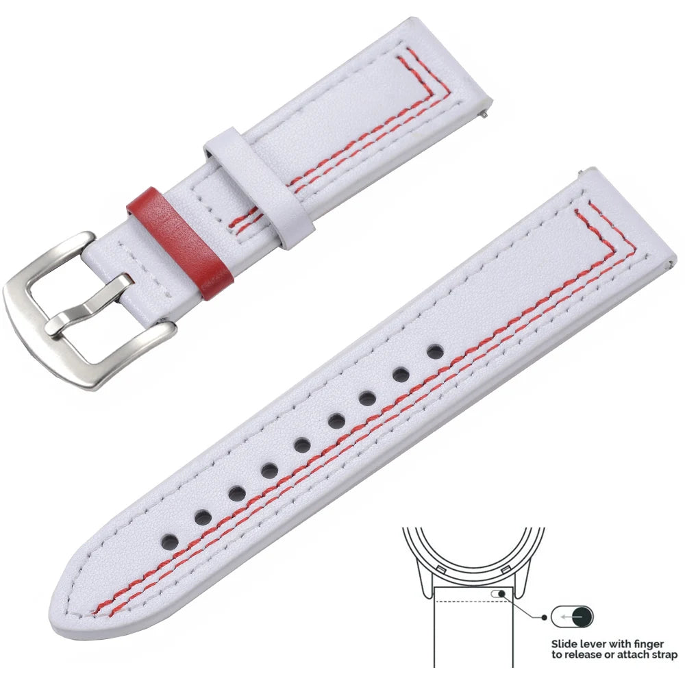 Vintage Genuine Leather Watch Strap 20/22mm